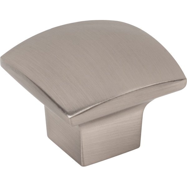 Jeffrey Alexander 1-3/16" Overall Length Satin Nickel Square Sonoma Cabinet Knob 431SN - main